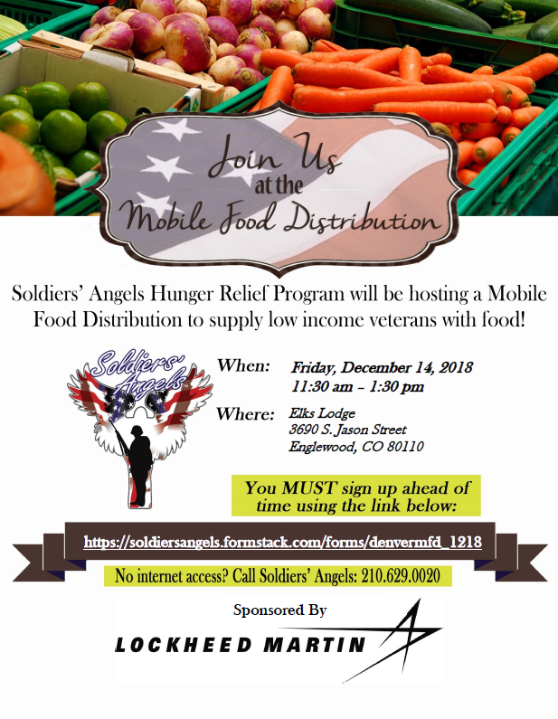 Mobile Food Distribution through Soldiers' Angels > CO National Guard >  Family > Calendar of Events