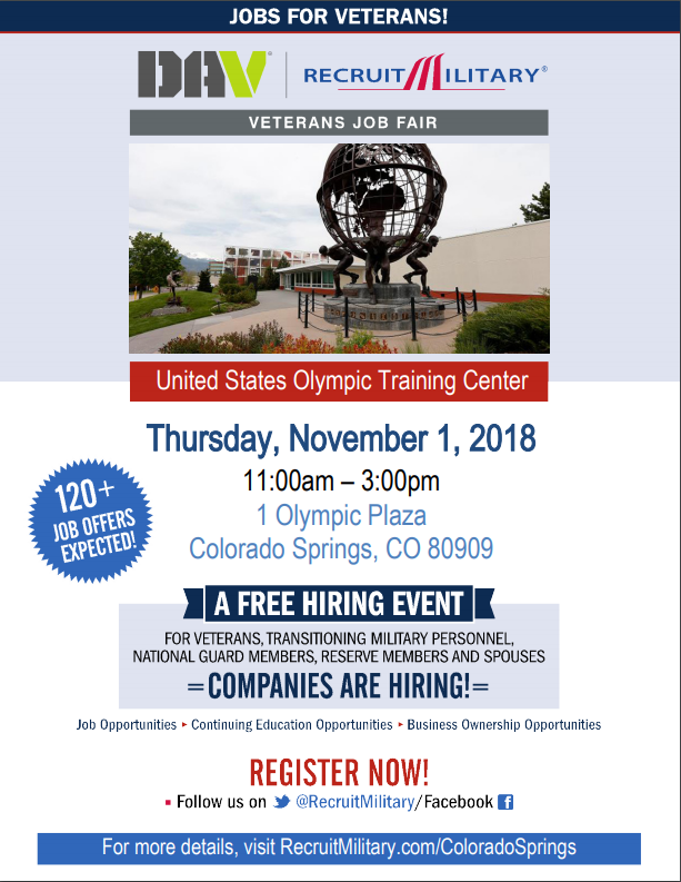 DAV Recruit Military Veterans Job Fair > CO National Guard > Family >  Calendar of Events