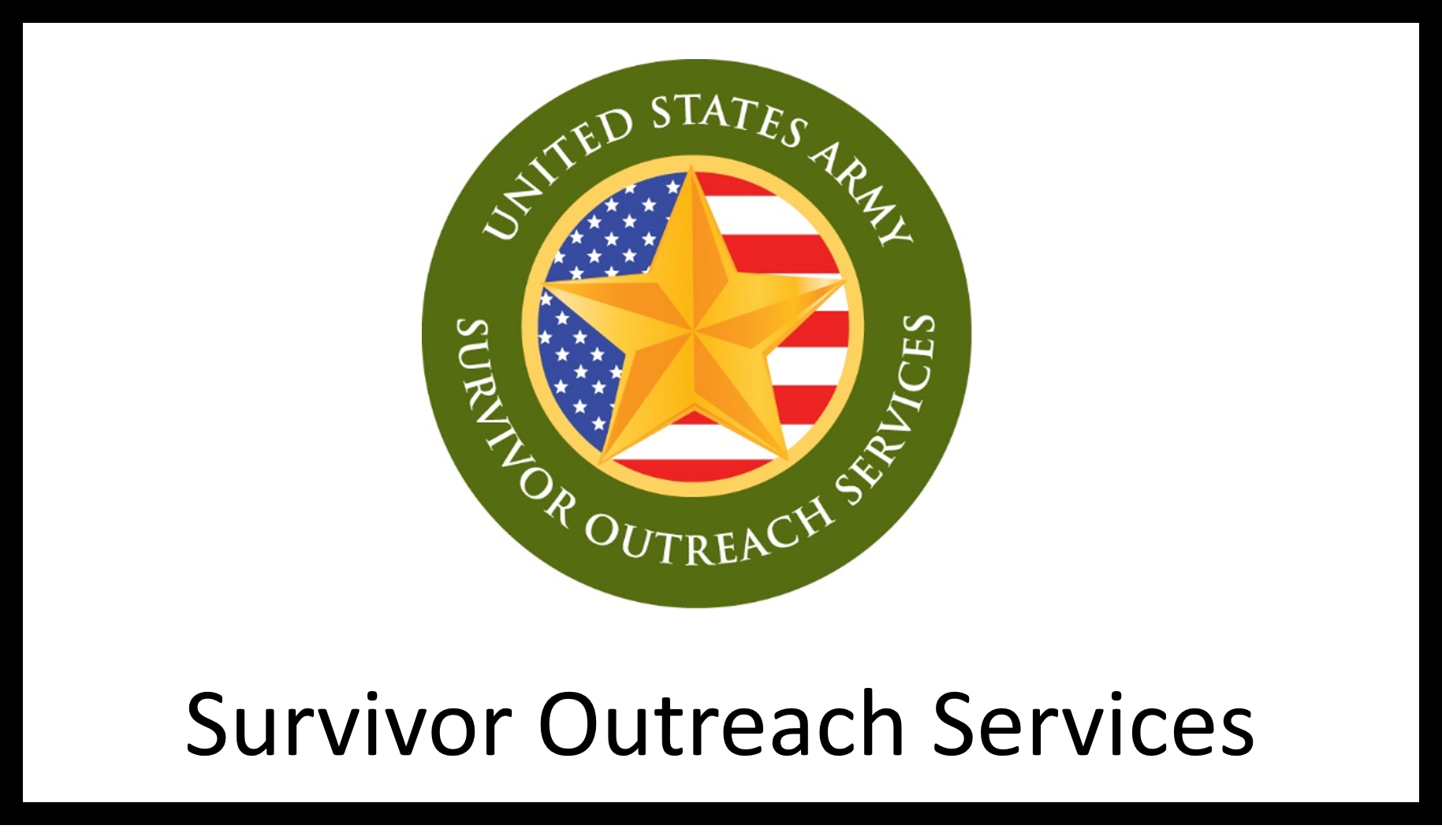 Clickable survivor outreach services emblem